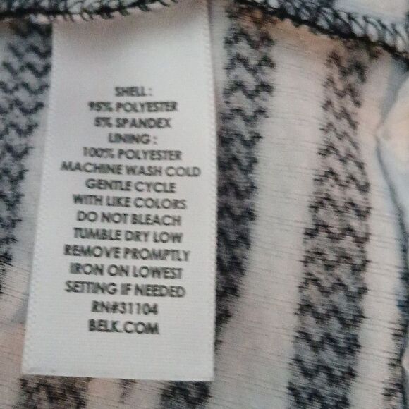 Kim Rogers black white zebra print open front jacket blazer Sz S NWOT - Picture 6 of 6